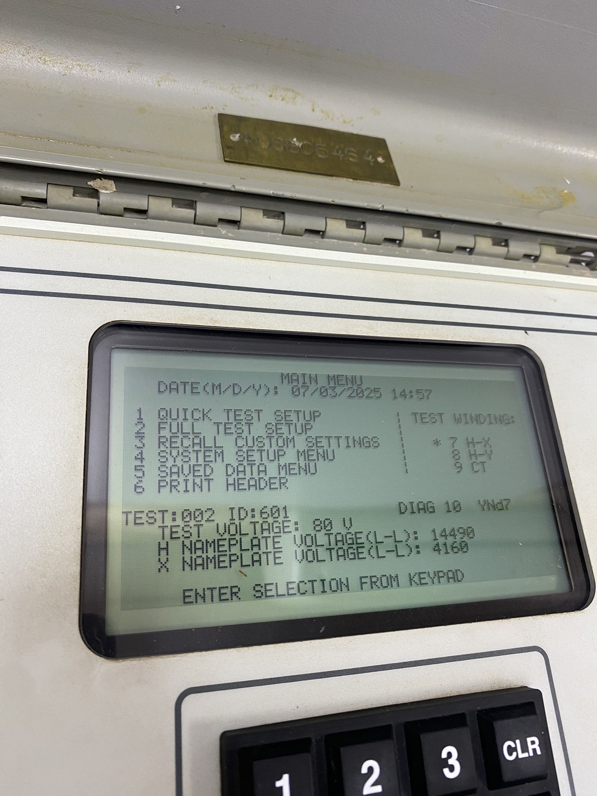 AVO BIDDLE Three Phase Transformer Turns Ratio TTR Tester Catolog 550503