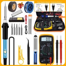 Electric Soldering Iron Paste Welding Gun Tool Kit Solder Wire Desoldering Pump