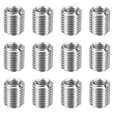 12pcs M16x2 Male to M12x1.75 Female Thread Repair Insert Reducing Nut 20mm Long,