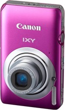 Canon IXY 210F Pink Digital Camera Silver 12.1MP 4x Zoom Tested Japan Used