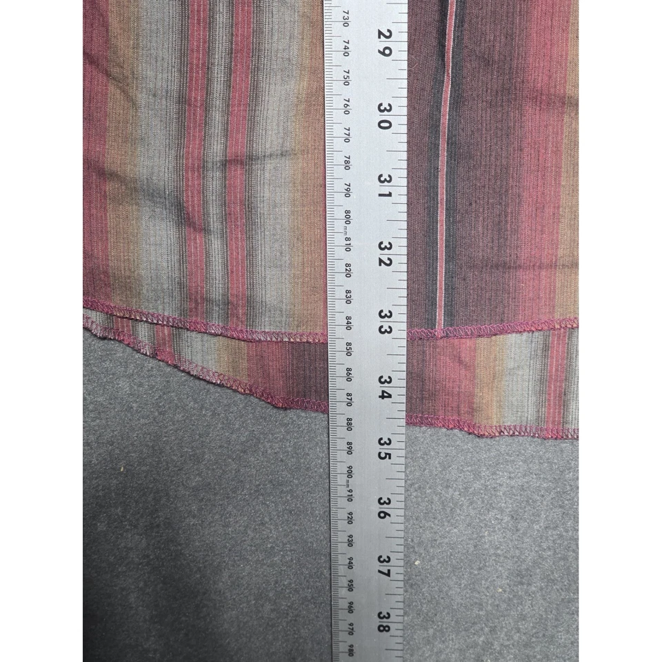 Wrangler Mens 17 1/2-36 X-Long Tails Western Shirt Pearl Snap Striped VTG 90s - Image 3 of 4