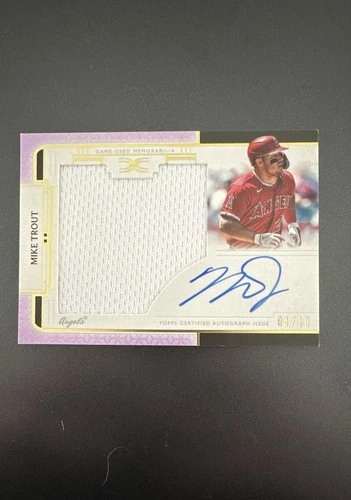 2024 Topps Definitive Collection - Mike Trout On Card Auto Patch /10 SSP