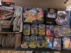 Pokemon TCG Lot Of Empty Tins And Mini Portfolios + Bonus Cards! Various Sets — photo 1
