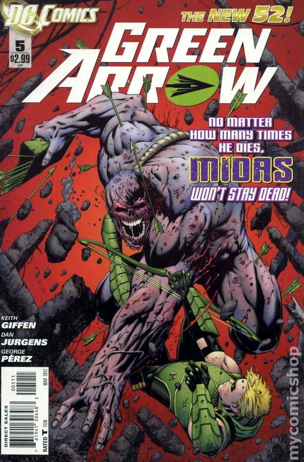 Green Arrow #5 FN 2012 Stock Image