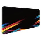 Microfibre & Rubber Multicolor Stripes Mouse Pad For Keyboard Mouse Office