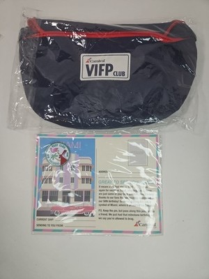 NEW 2023 CARNIVAL CRUISE SHIP VIFP CLUB Fanny Pack COLLECTIBLE PIN with POSTCARD
