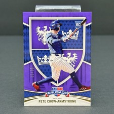Panini Crusade 2023 Pete Crow Armstrong Purple RC /99 Baseball Card #24 NM