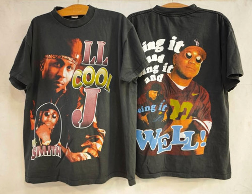 LL Cool J Doing It And Doing It Well Vintage Bay Club 90s Rap XL T-Shirt REPRINT