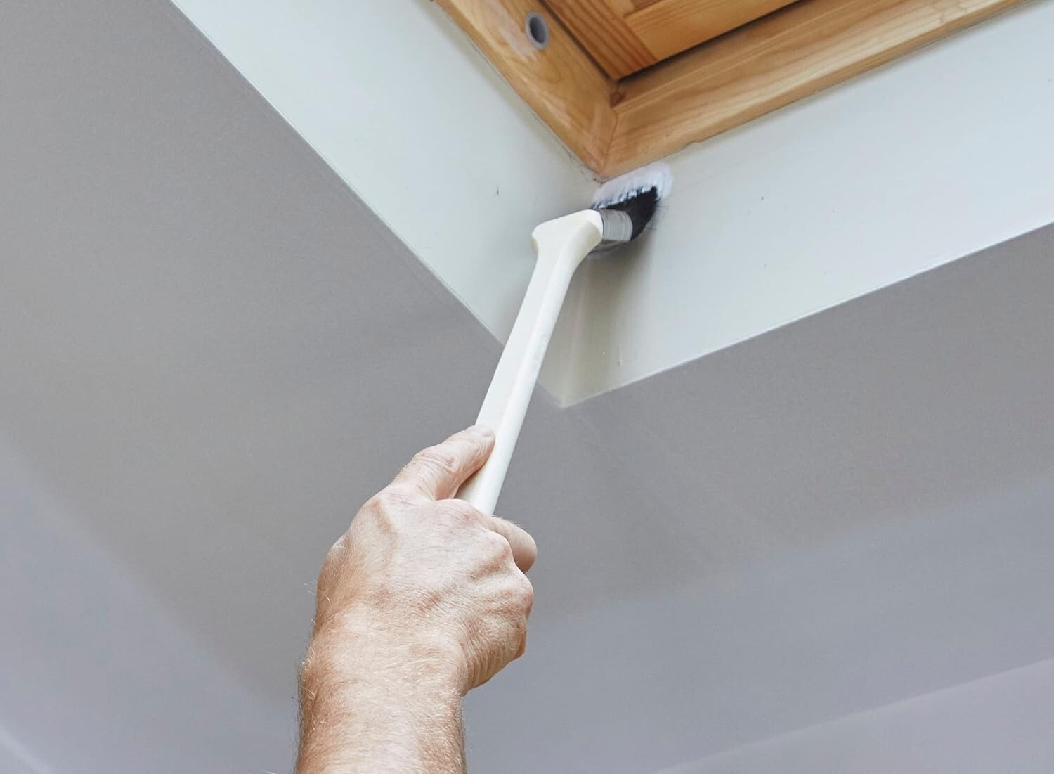 ProDec Dogleg Paint Brush 2" Big Head Long Handled Angled Extra Hard to