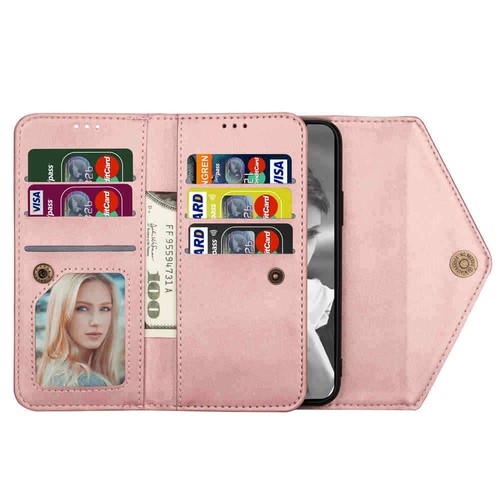 For iPhone 11 12 Pro Max XR 6S 7 8 SE Wallet Card Holder Flip Leather Case Cover - Picture 3 of 43
