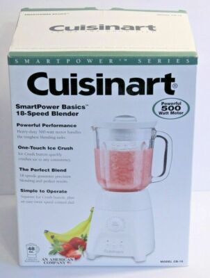 Cuisinart CB-18BK SmartPower Basics 18-Speed Blender, White | eBay