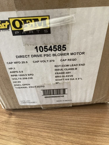 Heil ICP K55HXPSN-5292 1054585 Blower Motor 1HP 230V 1000RPM 3SPD