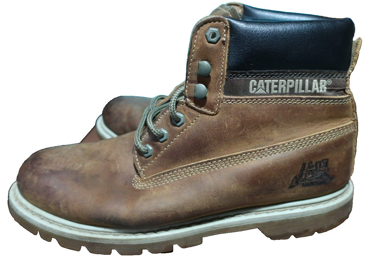 Caterpillar Mens Holton SB Safety Work Boots Brown eBay