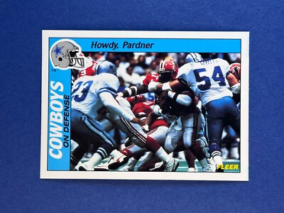 1988 Fleer Live Action ~ Howdy Pardner ~ Cowboys On Defense ~ 4