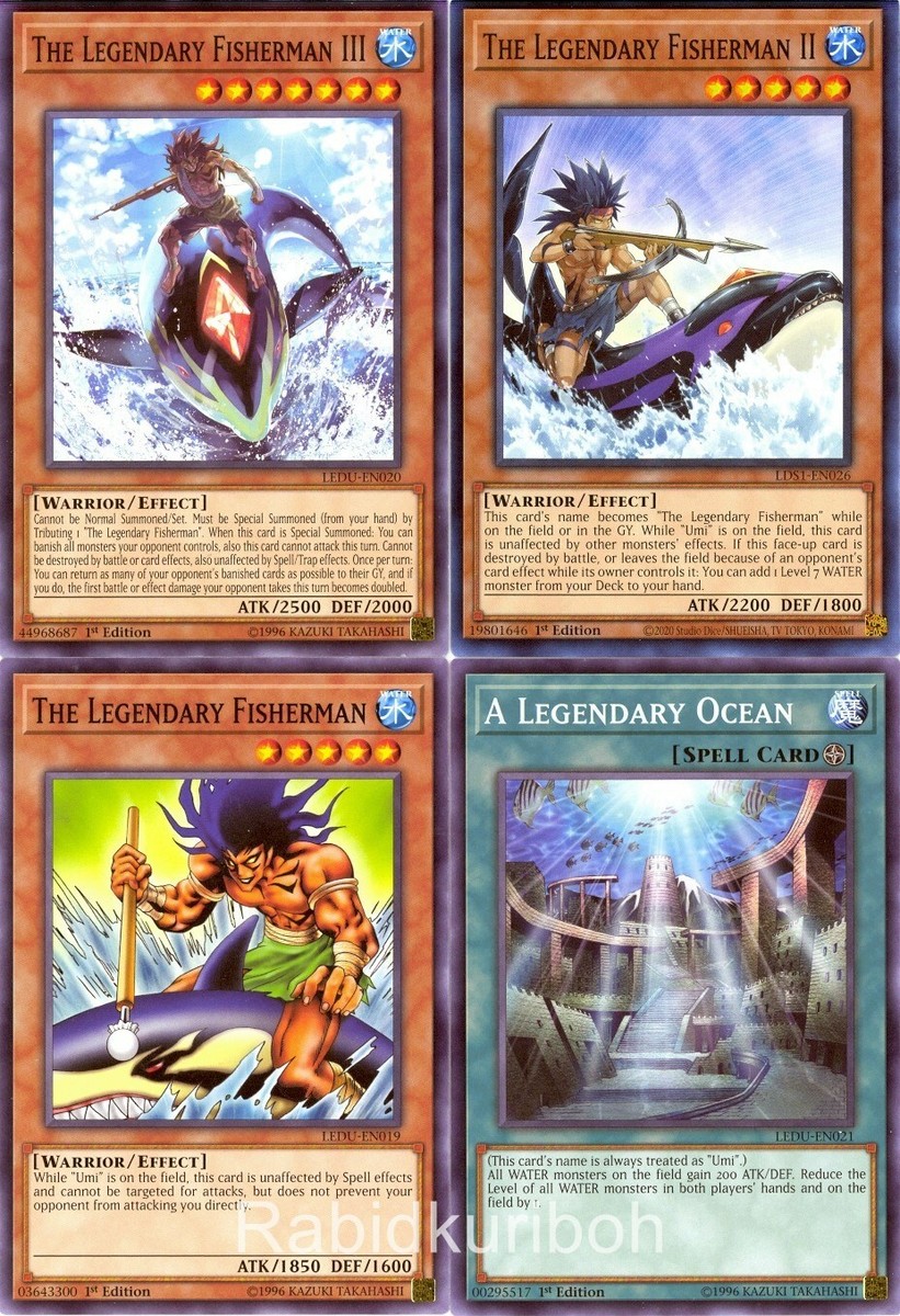 Yugioh The Legendary Fisherman Set - II III Ocean - Set