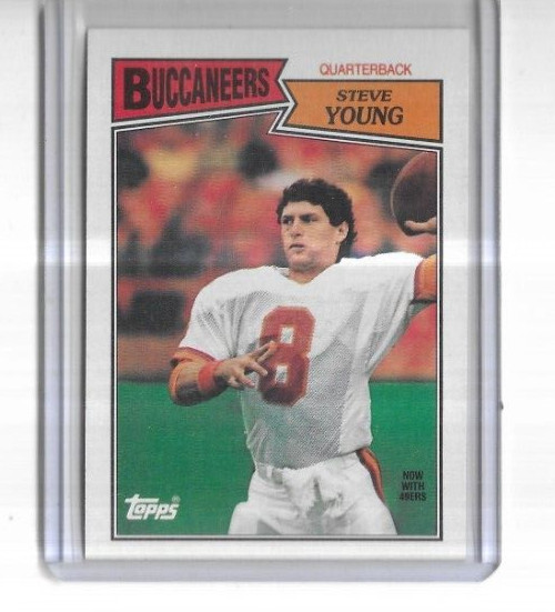 1987 Topps Football #384 Steve Young Tampa Bay Buccaneers
