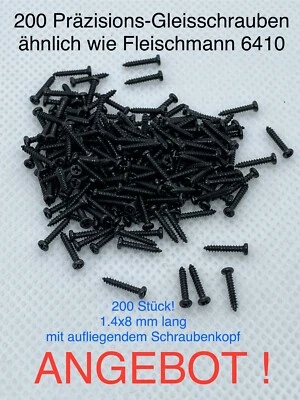 NUEVO similar a Fleischmann 6410 - ¡¡Tornillos de vía de precisión N 200 piez...