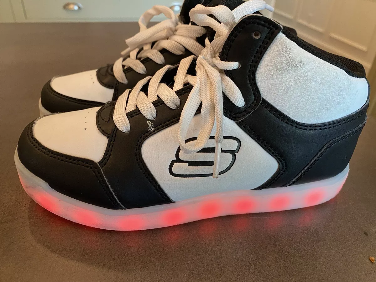 Boys 3 Skechers Energy Light Hi Top Sneakers | eBay