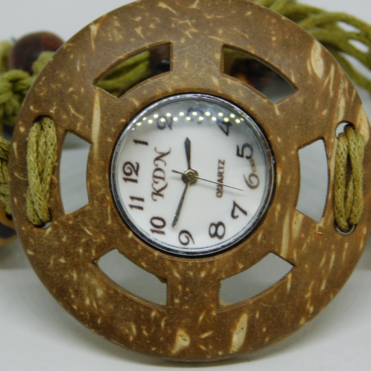KDN Pendant Watch  Vintage Women\'s New Battery KDN Wooden Quartz Analog Women main image 3