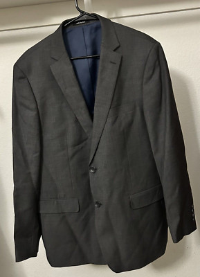 Mantoni Men s Gray 44 100% Super Fine Virgin Wool Blazer Sport Coat Jacket