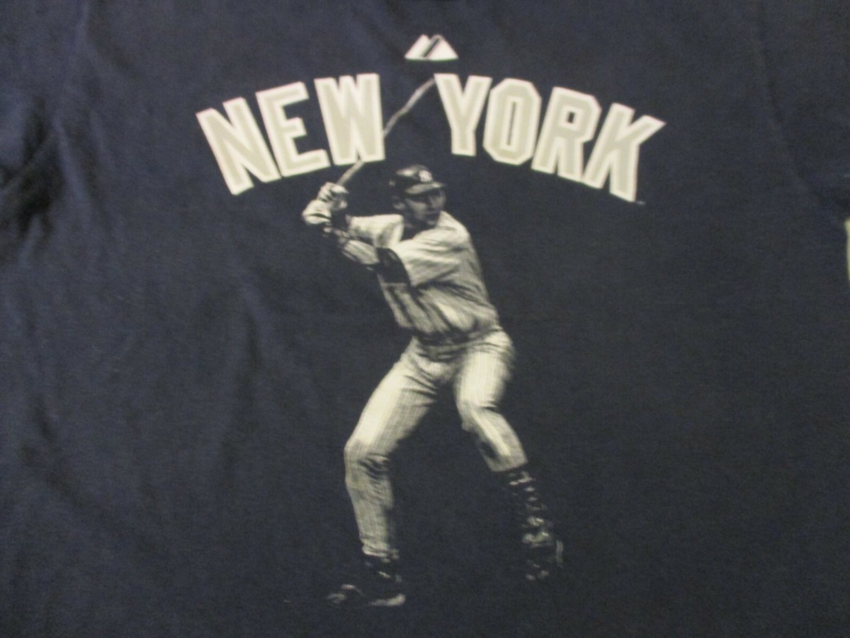 majestic Yankees Derek Jeter #2 ユニフォーム NEW YORK YANKEES DEREK JETER #2 HITTING POSE MAJESTIC BRAND T