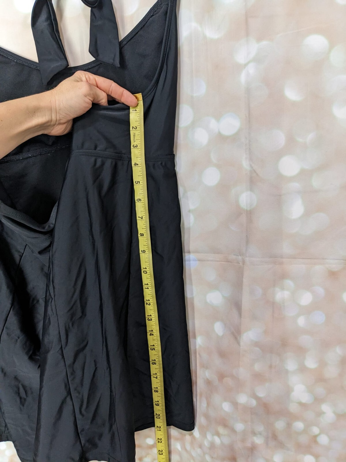 Basic Editions Women's Solid Black Halter Style B… - image 10