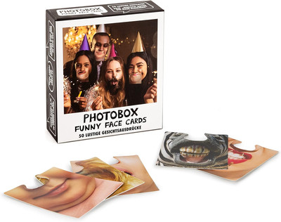Funny Face Karten, 50 lustige Fotobox- und Selfie-Requisiten, Accessoires für Pa