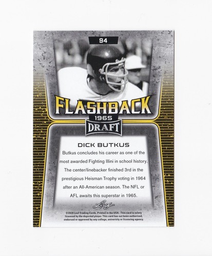 2020 Leaf Draft Football Flashback Pick Your Card Rodgers Emmitt Rice Elway Lott - Picture 10 of 22