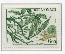 PHOTO CONTRACTUELLE / TIMBRE MONACO NEUF N° 1792 ** FLORE / ORANGER