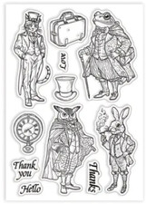 Animals in Suits Clear Cling Stamps