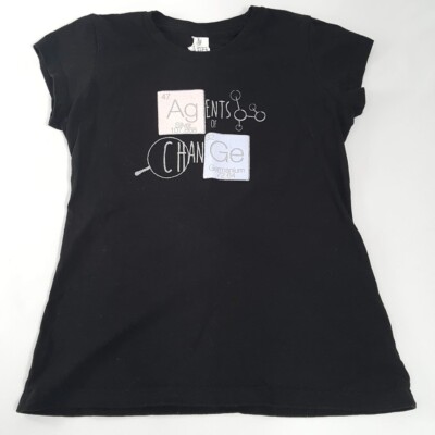 District The Concert Tee Girls M Agents of Change Periodic Table T Shirt Black