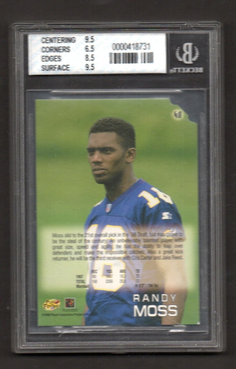 1998 Randy Moss Playoff Absolute Retail #40 RANDY MOSS - Rookie