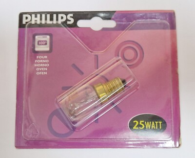 Philips 25W Pygmy Oven Cooker SES E14 Light Bulb, 300 Degree Heat Resistant Lamp