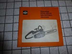 Betriebsanleitung und Ersatzteilliste Stihl Motorsägen 020 AV AVP AVH