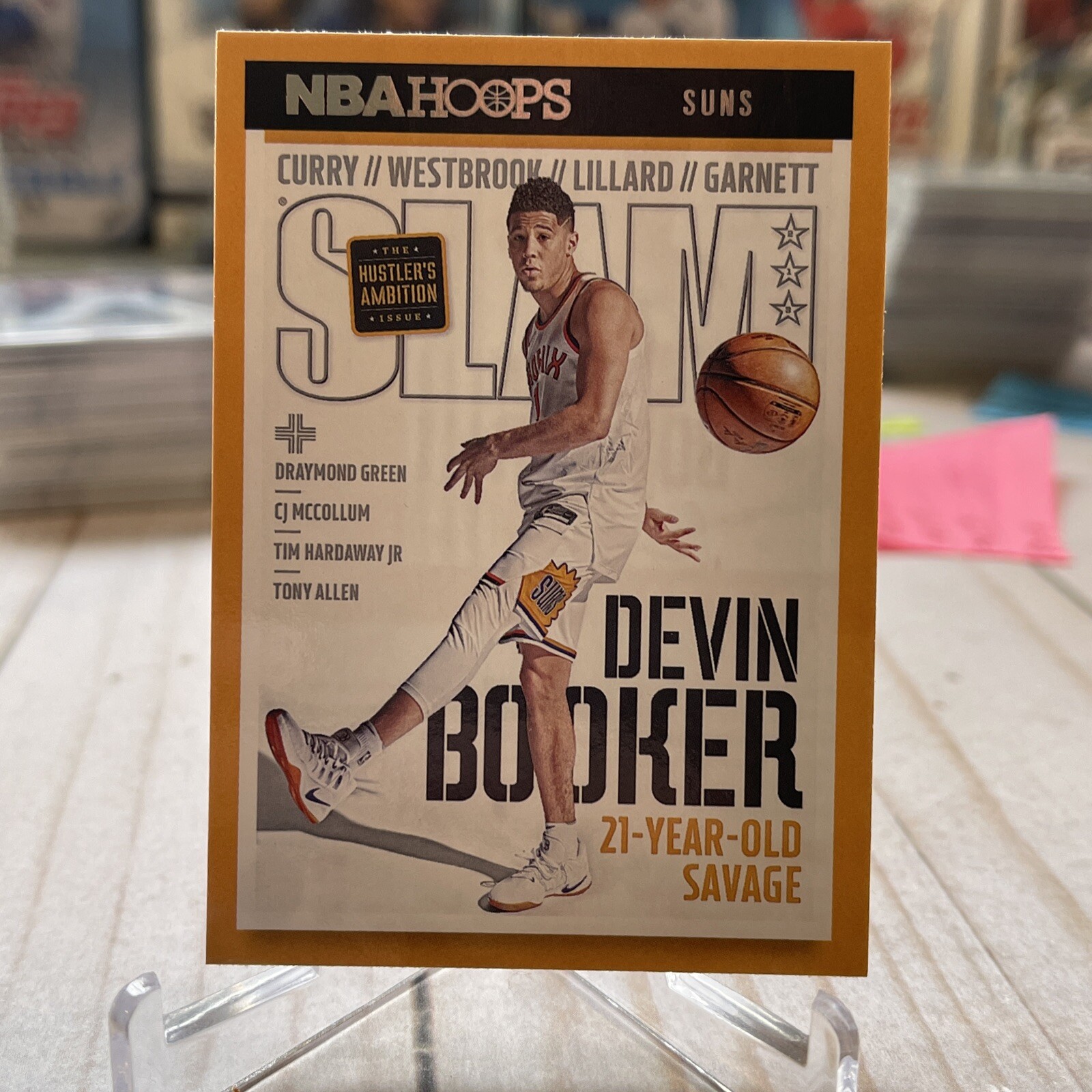 Devin Booker 2021-22 NBA Hoops Slam Insert #SLAM213