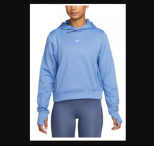 Nike NEW Women's One Therma-FIT Pullover Hoodie Sweatshirt Blue Color Size 3X