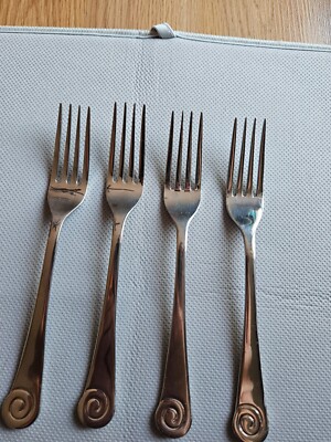 Robert  Welsh 18/10 stainless steel lot of 4 pieces forks 8''