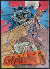 Batman 1996 DC Universe Outburst Maximum Firepower Fleer Card #1 (NM)