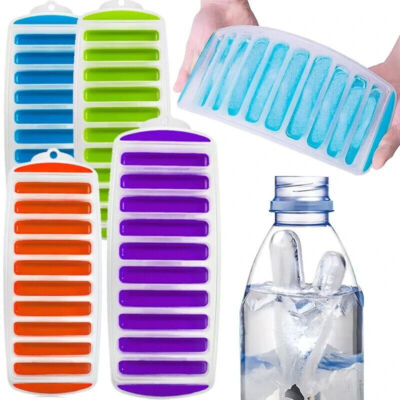2 Stück Eiswürfel Stick Form für Wasserflasche Easy Pop Kunststoff Silikonform