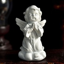 Resin Angel Cherub Figurine Lawn Statue Garden Sculpture 3.54"H x 1.97"W USA