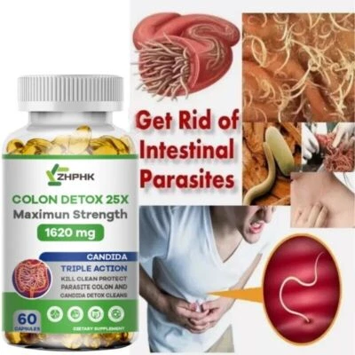 ZHPHK HUMAN PARASITE CLEANSE TAPEWORM STOMACH COLON HEALTH Kill Parasites Fast