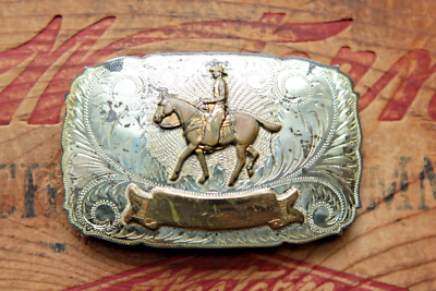 Vtg Irvine Jachens Sterling Silver Cowboy Cowgirl Rodeo  display picture 1