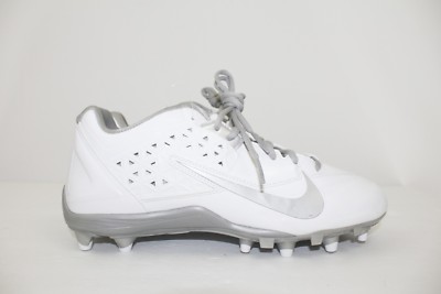 Nike Women's Speedlax Lacrosse LAX Cleats Shoes White Silver Size 12 