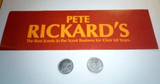 Vintage Pete Rickard's Best Scents Decal Sticker