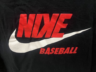 Nike Baseball Men's XL T-Shirt Backwards K MLB Crew Neck Sports