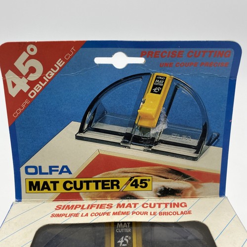 OLFA 45 DEGREE MOUNT BOARD CUTTER MC-45 MAT CUTTING VINTAGE JAPAN NEW IN BOX - Picture 2 of 8