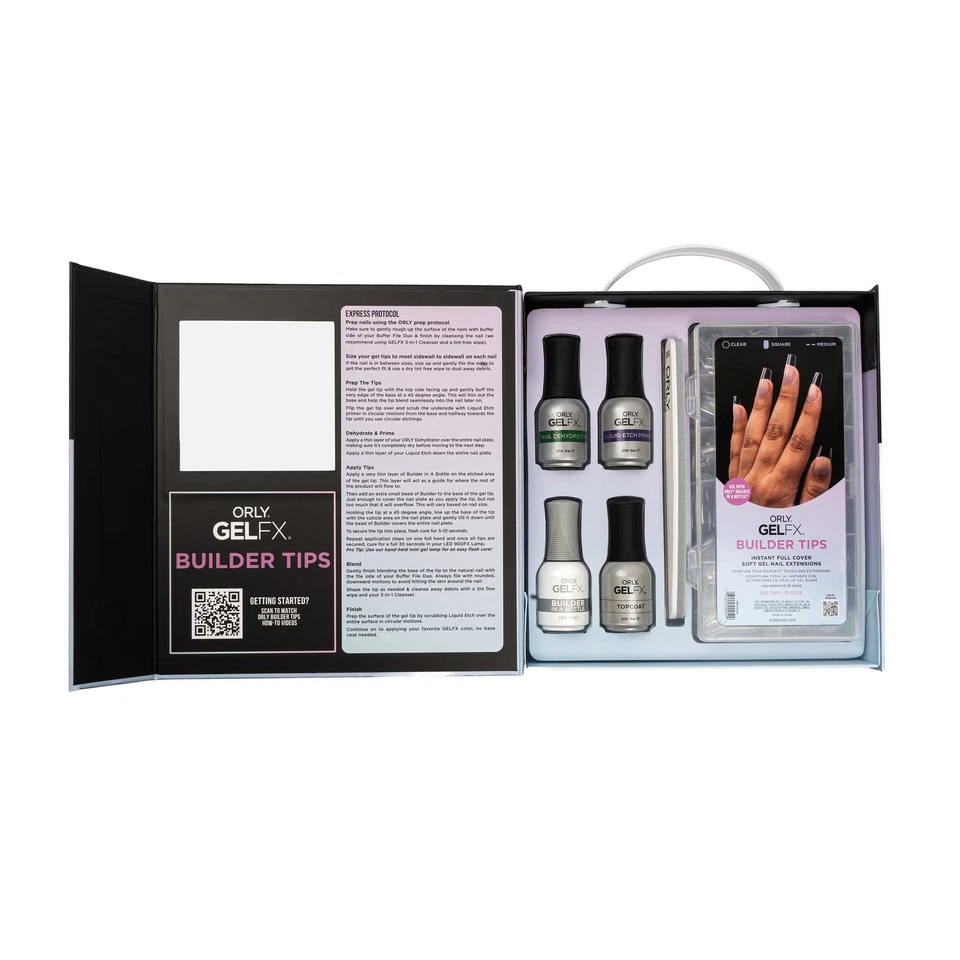 ORLY Builder Gel Tips Starter Kit: Quadrato medio - Immagine 3 di 4