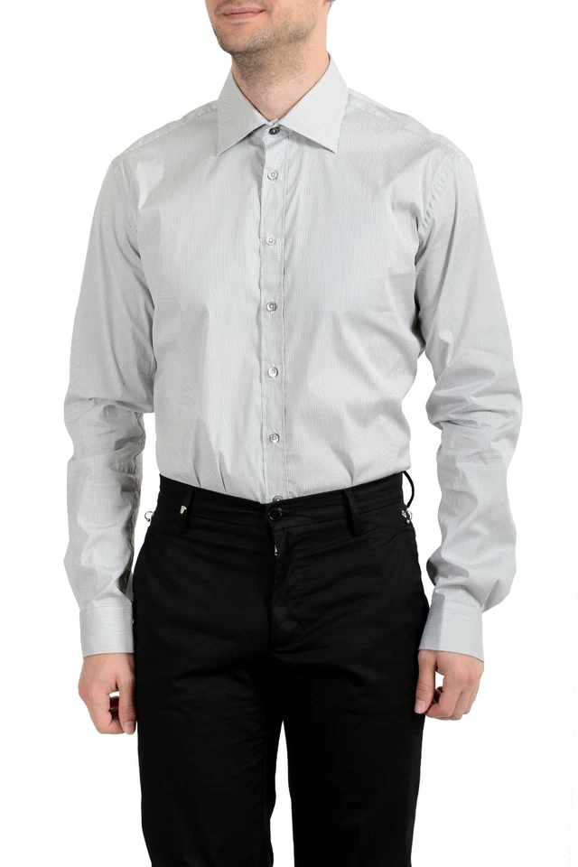 Camisa de vestir elástica manga larga Malo para hombre US 16 IT 41 Foto 2 de 4