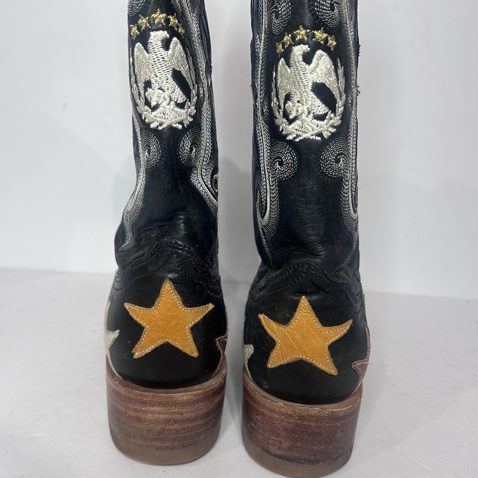 El General Men’s Bull Patterns Patchwork Western … - image 4