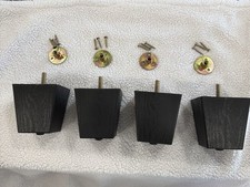 Couch/Dresser Legs Plastic 3 1/2 Inch with Hardware Set of 4